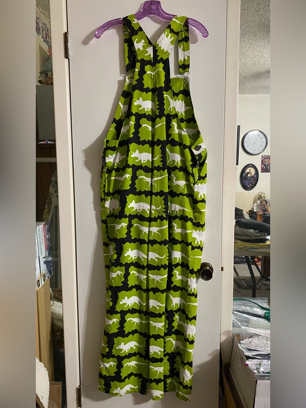 Dinosaur overalls, homemade - Picture 2 of 13